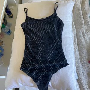 brandy melville polkadot bodysuit